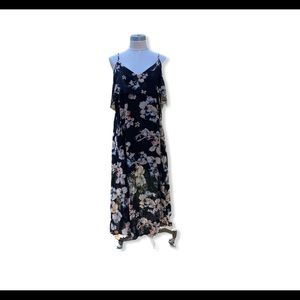 i Jeans by Buffalo Chiffon Floral Maxi Dress NWT